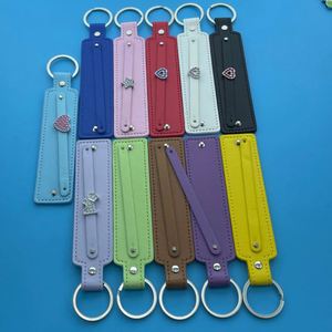 Simple Leather Phone Chains Wholesale Key Chain for 8mm Slide Charm Women Men <b>Kids</b> DIY Gifts New Year - Product Image 4