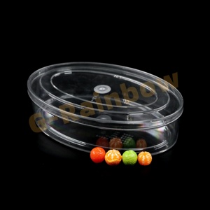Boîte à bonbons Sweet <span class=keywords><strong>Kiss</strong></span> Contact alimentaire sûr Biscuits en plastique transparent Organisateur de desserts de boulangerie Stockage de sucre de <span class=keywords><strong>sushi</strong></span> - Product Image 3