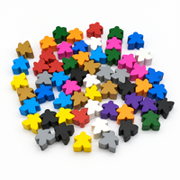 Meeples en bois colorés, jetons de jeu solides, pions multicolores en forme humaine, accessoires pour jeux de société, jeux de table, jeux de fête, jeux de camping
