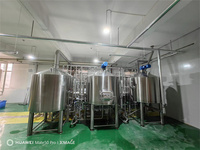 Machine de fabrication de bière artisanale 1000L avec cuve de fermentation en acier inoxydable, pompe, réservoir sous pression, moteur - Équipement de brasserie haute productivité