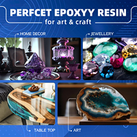 Kit complet de résine époxy artificielle en gros pour le travail du bois, l'artisanat en résine, les tables et les sculptures d'hiboux 3D peintes à la main, avec une meilleure résistance au jaunissement