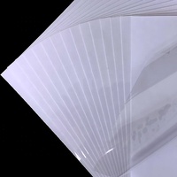Papier autocollant transparent imprimable A4, résistant à l'eau, pour imprimante jet d'encre, feuilles entières, autocollants en vinyle transparent