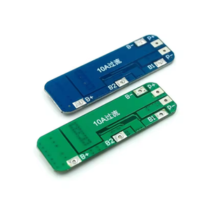 3S 12V 18650 10A BMS เครื่องชาร์จแบตเตอรี่ลิเธียมไอออนแผงวงจรป้องกันแบตเตอรี่ 10.8V 11.1V 12.6V ไฟฟ้าสีฟ้าสีเขียวแบตเตอรี่ - Product Image 3