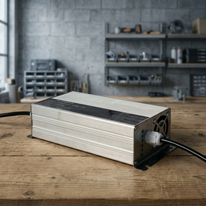 Cargador de Batería de CC de 48 V y 10 A, Cuerpo de Aluminio con Ventilador de Refrigeración para Vehículos Eléctricos - Product Image 3