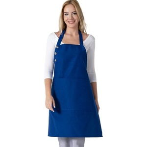 Tablier en coton résistant aux taches avec 2 poches avant, tablier réglable pour femmes avec poches, 10 options de couleurs, pour la cuisine - Product Image 4