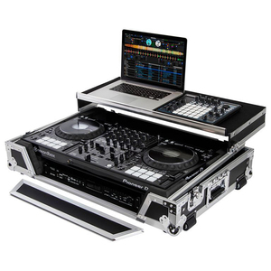 Flight case pour <span class=keywords><strong>Pioneer</strong></span> DDJ-1000SRT avec espace rack 1U et plateforme coulissante - Product Image 1