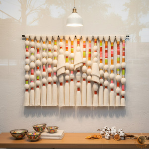 Tapiz Boho Chic Hecho a Mano, Bola Esférica de Macramé, Arte de Pared de Burbujas, Decoración de Pared para Sala de Estar, Decoraciones de Pared para el Hogar de Lujo - Product Image 1