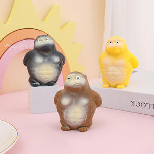 Juguetes Antiestrés de TPR Jincan, Juguetes para Apretar para Niños, Alivio del Estrés, Juguetes de Goma de Silicona con Forma de Mono y Gorila - Product Image 4