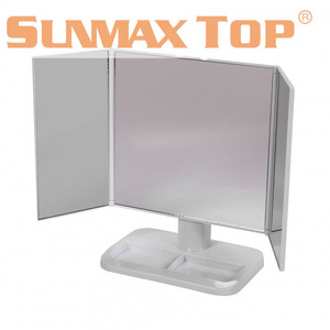 <b>Led</b> <b>Makeup</b> <b>Mirror</b> Rectangular Plastic Folding Touch Switch Battery Powered Home Use Minimalist Design - Product Image 3
