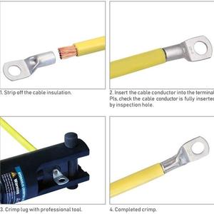 ขั้วต่อสายทองแดงบริสุทธิ์ 70 ชิ้น บรรจุกล่อง รุ่น SC แบบกดเย็น พร้อมช่องตรวจสอบ - Product Image 5