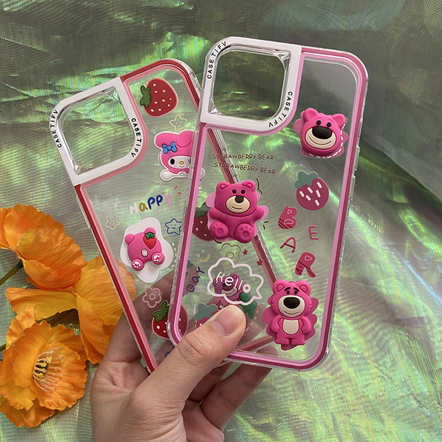 TPU PC 3 in 1 Cartoon Character Anti Fall Mobile Phone Case for Samsung Galaxy A33 5G S23 Ultra S24 Plus A15 A22 5G