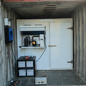 Congélateur mobile à panneaux solaires <span class=keywords><strong>16</strong></span> panneaux, chambre froide alimentée à l'énergie solaire de <span class=keywords><strong>20</strong></span> pieds pour le stockage de poissons, de viande, de fruits, de légumes et de glace - Product Image 2