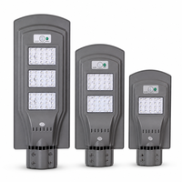 Lampe solaire tout-en-un étanche IP65 avec détecteur de mouvement PIR, lampe de sécurité extérieure 120W 80W 40W pour jardin, route, parking