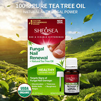 Solution de réparation des ongles 100% naturelle et biologique à base de plantes, avec huile essentielle d'arbre à thé, pour ongles décolorés et abîmés