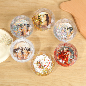 Nuevo y popular regalo creativo: marco de fotos de plástico con forma de diamante y relleno de agua - Product Image 2