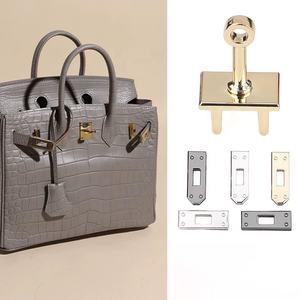 Kadın zarif üçgen dönüş kilidi büküm toka kapatma DIY Metal çanta aksesuarları çanta ve çanta için deri projeleri - Product Image 2