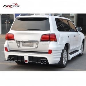 Adecuado para el <span class=keywords><strong>Lexus</strong></span> LX570 2007-2014 modificado con el kit de faldones delanteros y traseros grandes Lion of the Middle East. - Product Image 6