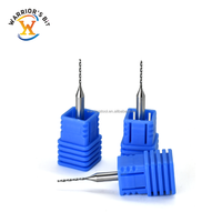 Set Mata Bor PCB Tungsten Carbide Mini Presisi Tinggi Warrior's Bit OEM/ODM CNC Milling 2 Flutes