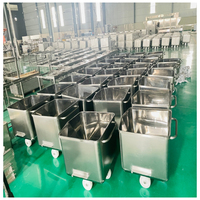 Chariot à viande en acier inoxydable pour les machines de traitement des aliments