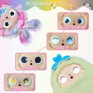Juguetes de Peluche con Pantalla LED Inteligente con IA, Juguetes de Peluche Kawaii Verdes Redondos que Hablan con IA, Juguetes de Alta Tecnología - Product Image 2