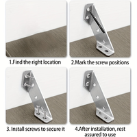 Support d'angle multifonction en acier inoxydable, support triangulaire, outil de quincaillerie, outils de travail du bois