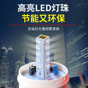 Avertisseur sonore d'incendie 220V 24V 12V avec indicateur LED rouge et interrupteur rotatif pour poste de garde - Product Image 5