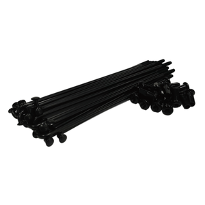 PROWEL Schwarz Beschichtete 8G 9G 10G Kohlenstoffstahl Motorrad Speichen Set mit Nippeln Neu Verpackt 1 Jahr Garantie - Product Image 1