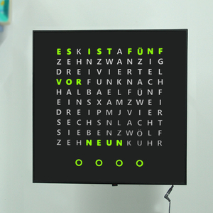 Cheetie Cp37l Mẫu Miễn Phí Thiết Kế Độc Đáo Kỹ Thuật Số Từ Đồng Hồ LED Hiển Thị Văn Bản Đức Tường Từ Đồng Hồ - Product Image 2