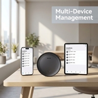 Dispositivo de Rastreo GPS, AirTag, Endroit Plus, Mini Localizador Redondo para iPhone, Tarjeta de Crédito, Gestión de Múltiples Mascotas, Rastreador Inteligente