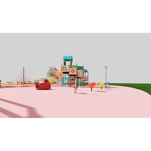 Aire de jeux pour enfants équipement de terrain de jeu préscolaire personnalisé innovant toboggans de <span class=keywords><strong>colline</strong></span> centre de jeux équipement de parc d'attractions - Product Image 6