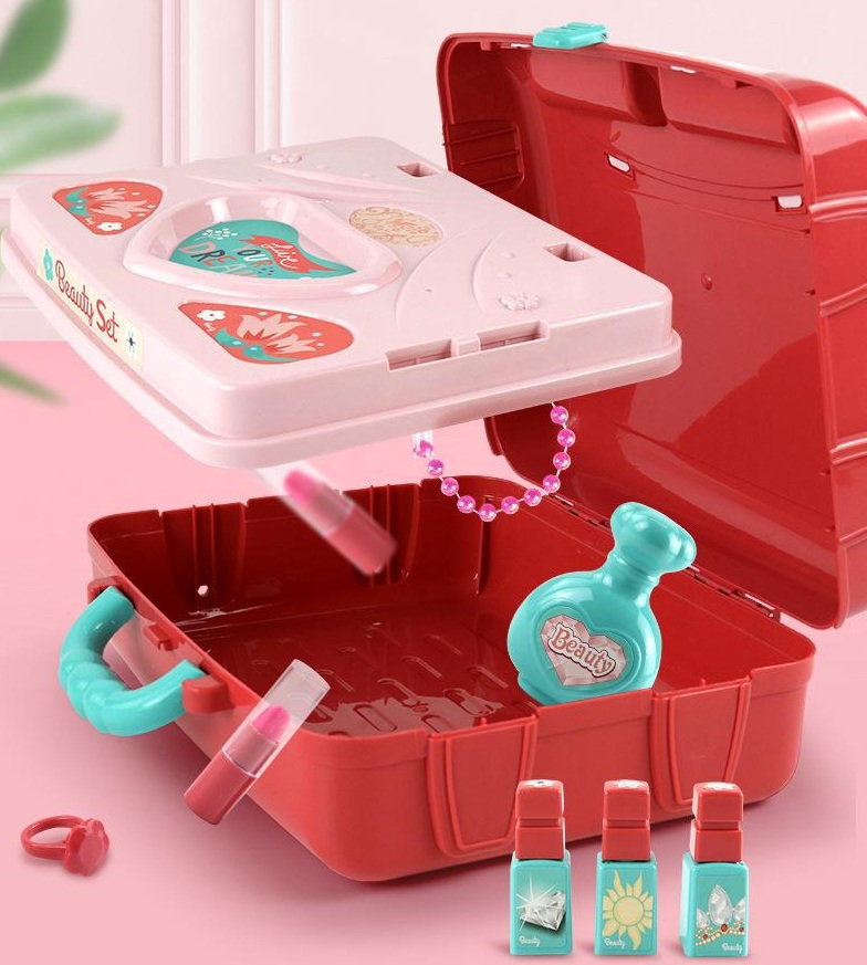 Dress Up America Princess My First Bag Set - Borsa da Gioco per Bambini da 8 Pezzi e Accessori, Set di Finti Giocattoli con Accessori per Ragazze Fantastiche, Include Telefono con Luci