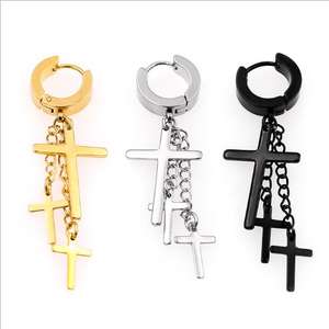 Pendientes de Cruz de Oro, joyería, george, <span class=keywords><strong>michael</strong></span> - Product Image 3