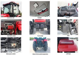 Grand tracteur agricole 4x4 de 50 CV avec <span class=keywords><strong>moteur</strong></span> et boîte de vitesses à engrenages - Product Image 5