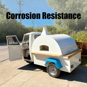 Triciclo Elettrico per Consegne Completamente Attrezzato, Rimorchio Mobile per Cucina, Food Truck per <span class=keywords><strong>Gelati</strong></span> e Pizza - Product Image 5