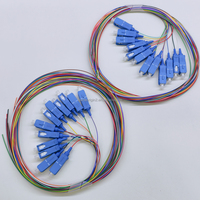 Panel Patch Fiber Optik Rak Mount 24-Port Tarik Keluar, Pasokan Pabrik, dengan Adaptor & Pigtail SC FC LC Single Mode Lengkap untuk FTTx