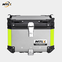 Bagage de rangement en aluminium résistant à la pression de 45 L avec sangle de fixation interne réglable, adapté aux trajets sur routes accidentées et non pavées