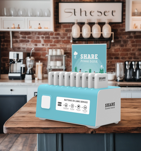 Station <span class=keywords><strong>de</strong></span> location <span class=keywords><strong>de</strong></span> batterie externe <span class=keywords><strong>de</strong></span> sortie portable 40W 9 emplacements avec <span class=keywords><strong>code</strong></span> QR et charge Micro USB centrale électrique portable verrouillable - Product Image 6