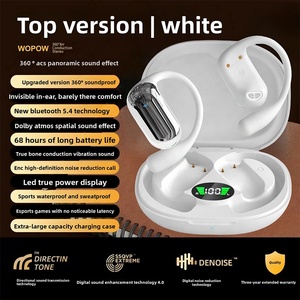 Vente directe d'usine, écouteurs stéréo sans fil True Wireless V5.3 Max, casque de jeu, semi intra-auriculaire, écouteurs musicaux, crochet d'oreille, écouteurs - Product Image 1