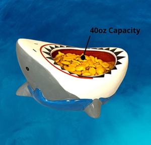 Popular cerámica Shark <span class=keywords><strong>Attack</strong></span> ensaladera Tazón <span class=keywords><strong>Snack</strong></span> Bowl - Product Image 3