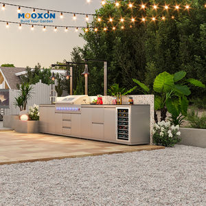 Cocina Exterior con Ruedas Bloqueables y Patas Ajustables para un Uso Estable al Aire Libre - Product Image 4