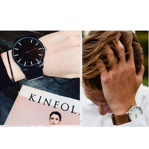 Mode hommes montres à Quartz <span class=keywords><strong>bracelet</strong></span> en <span class=keywords><strong>cuir</strong></span> Simple 44mm cadran <span class=keywords><strong>Bracelet</strong></span> 4 pièces ensemble <span class=keywords><strong>montre</strong></span> hommes accessoires achat en vrac - Product Image 5