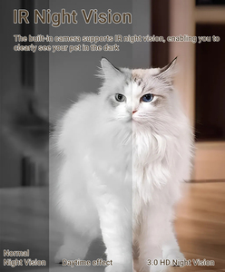 4L 투야 앱 제어 애완동물 용품 도매 인터랙티브 자동 동물 급식기 타이머 HD 카메라 스마트 고양이 사료 디스펜서 - Product Image 3