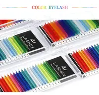 Farbe Wimpern verlängerung Großhandel Produkt privates Logo verfügbar Korean Eyelash Extensions Supplies