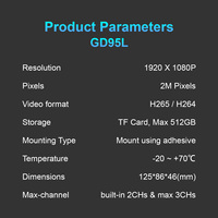 Kamera dasbor 3 kanal ADAS DMS 4G WiFi, kamera dasbor HD mobil dengan Streaming langsung untuk kamera dasbor mikro kotak hitam dengan pelacakan GPS