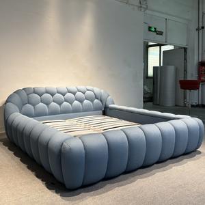 Marcos de dormitorios nórdicos personalizables, literas grandes multifuncionales, sábanas, pieza súper sólida, sofá portátil, cama para niñas y niños - Product Image 2