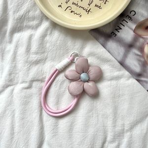 สายคล้องโทรศัพท์มือถือ Cloudecor สายรัดข้อมือไนลอน รักษาสิ่งแวดล้อม ทนทาน สีสันสดใส พร้อมอะแดปเตอร์ พวงกุญแจ ป้องกันการสูญหาย น่ารัก ลายดอกไม้ - Product Image 4