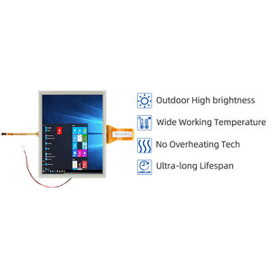 8 Inch 800x600 High Brightness Display 1000nits IPS TTL TFT LCD Display With Capacitive Touch - Product Image 2