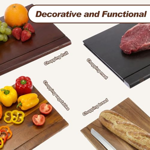 Ensemble de planches à découper en bois d'acacia en forme de <span class=keywords><strong>livre</strong></span>, support de livres en bois massif, planche à découper en forme de <span class=keywords><strong>livre</strong></span> pour <span class=keywords><strong>la</strong></span> <span class=keywords><strong>cuisine</strong></span>, le <span class=keywords><strong>fromage</strong></span> et le pain - Product Image 3