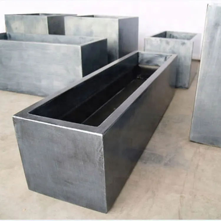 Customized stainless steel rectangle flower planters