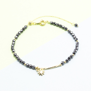 Mini pulsera de <span class=keywords><strong>hematita</strong></span> energía de sanación piedra cuentas de piedras preciosas brazalete de la pulsera - Product Image 1